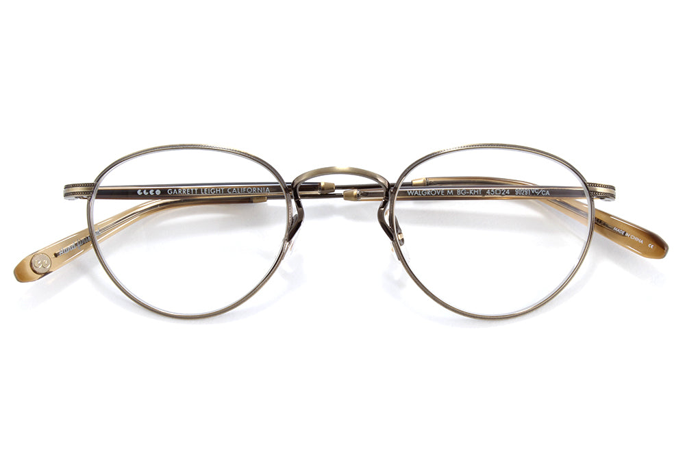 Garrett Leight - Walgrove M Eyeglasses Brushed Gold-Khaki Tortoise