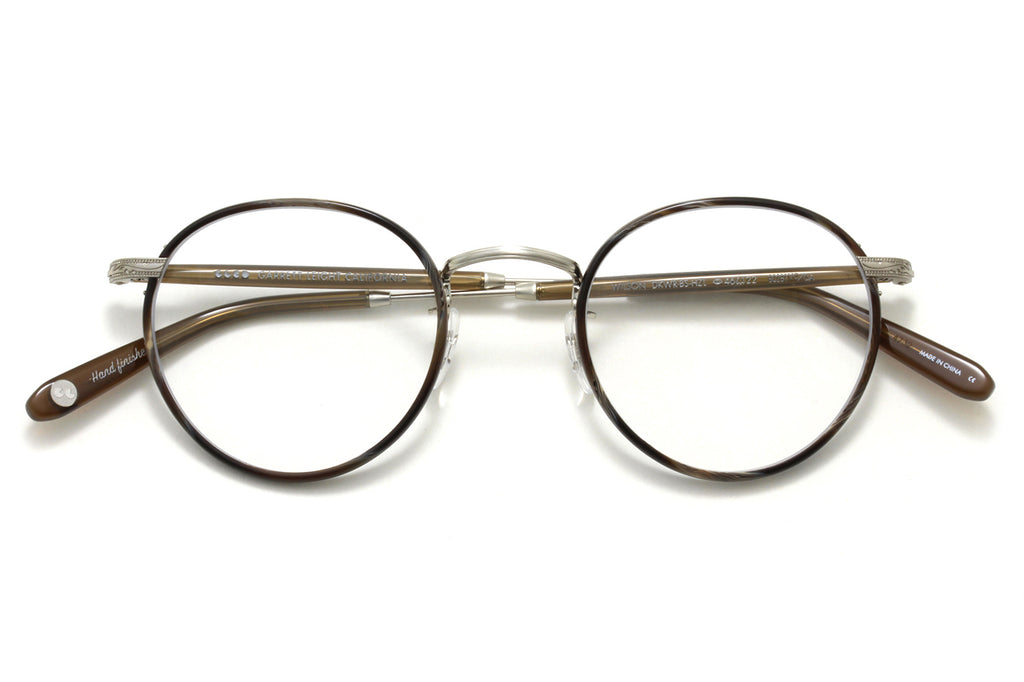 Garrett Leight - Wilson Eyeglasses Dark Wave Rock-Brushed Silver-Hazel