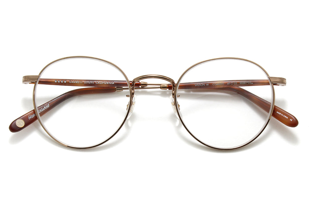Garrett Leight® - Wilson M Eyeglasses Copper-Matte Dark Honey Tortoise