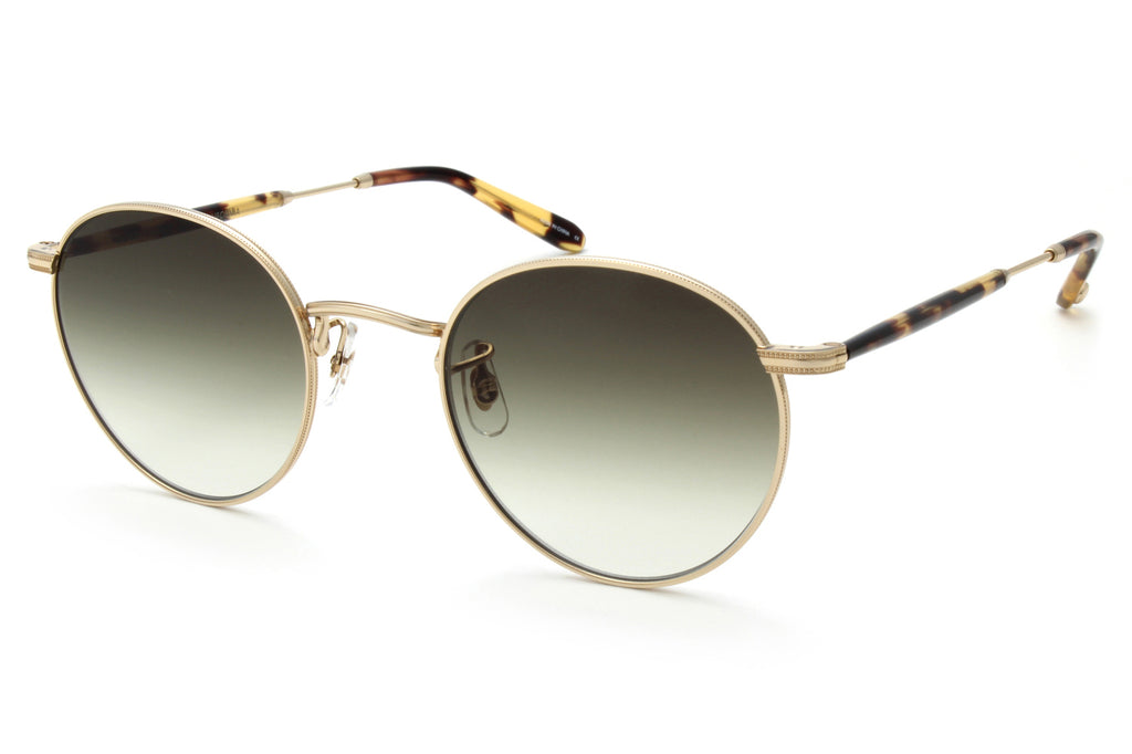 Garrett Leight - Wilson M Sunglasses Gold-Dark Tortoise with Semi-Flat Olive Gradient Lenses