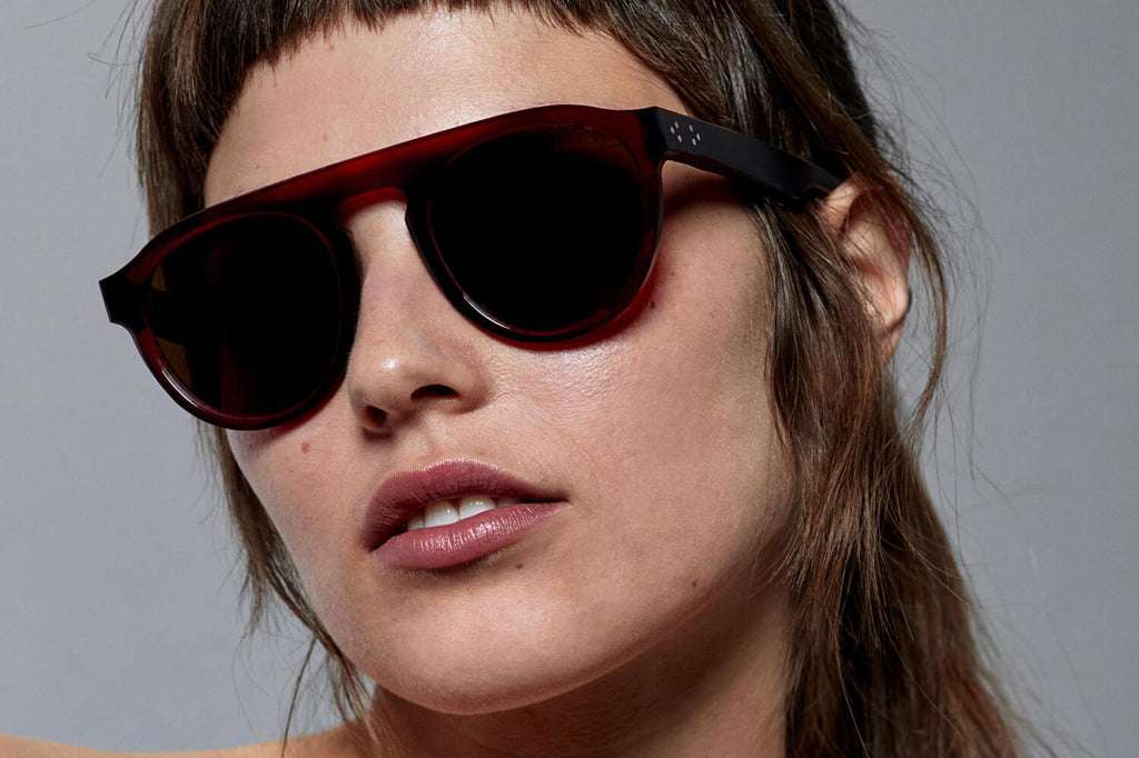 Just Human - Modern Aviator 01 Sunglasses Crimson Red