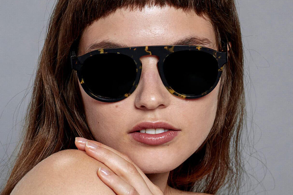 Just Human - Modern Aviator 01 Sunglasses Yellow Tortoise