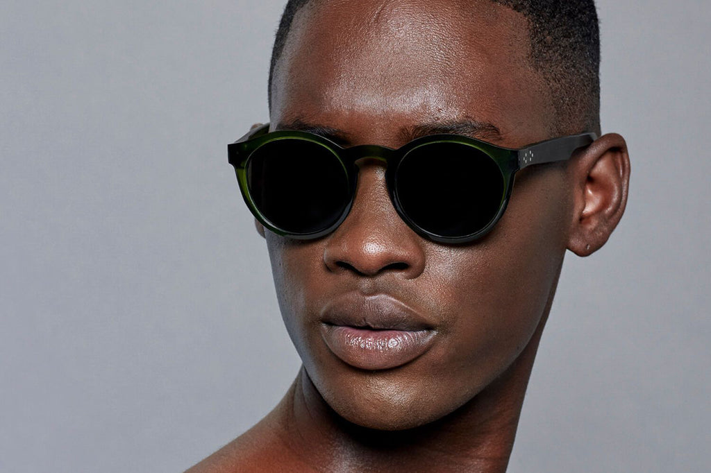 Just Human - Modern Round 01 Sunglasses Forest Green