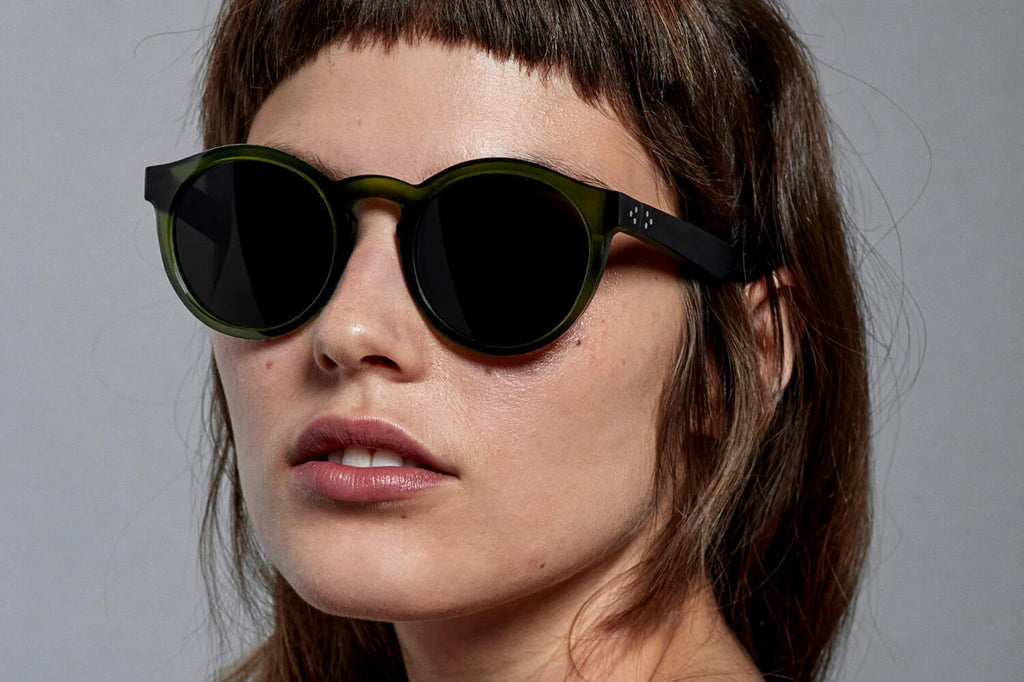 Just Human - Modern Round 01 Sunglasses Forest Green