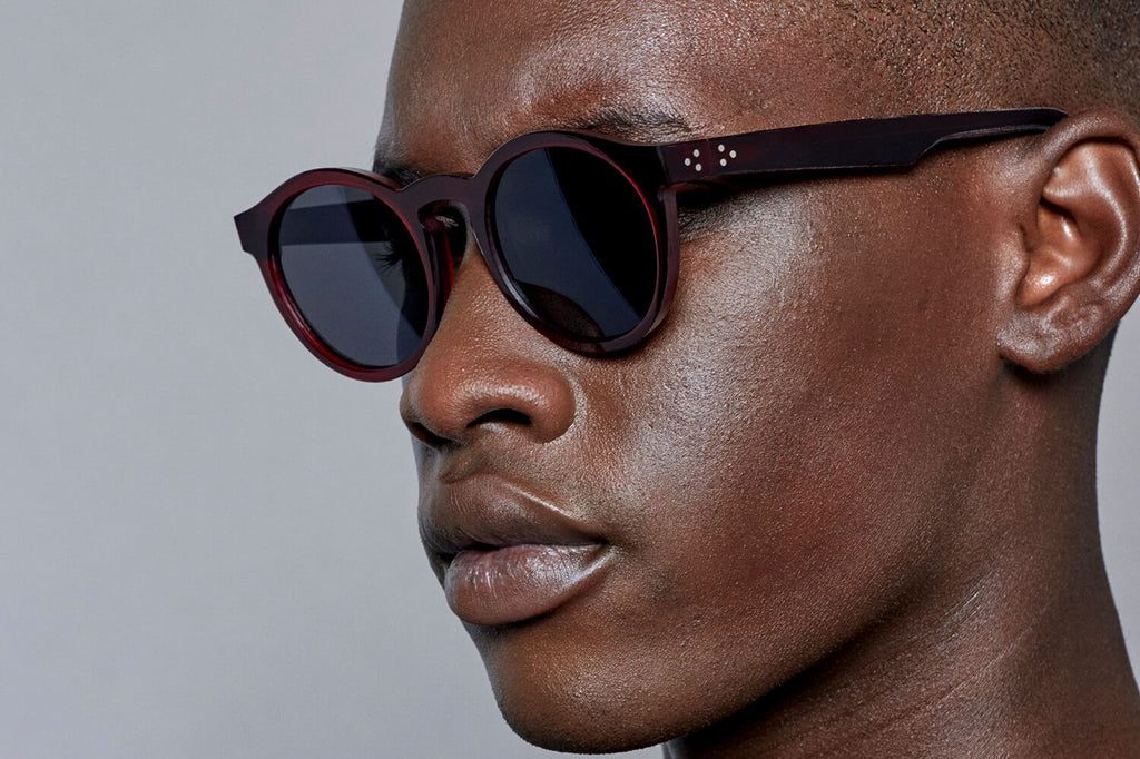 Just Human - Modern Round 01 Sunglasses Crimson Red