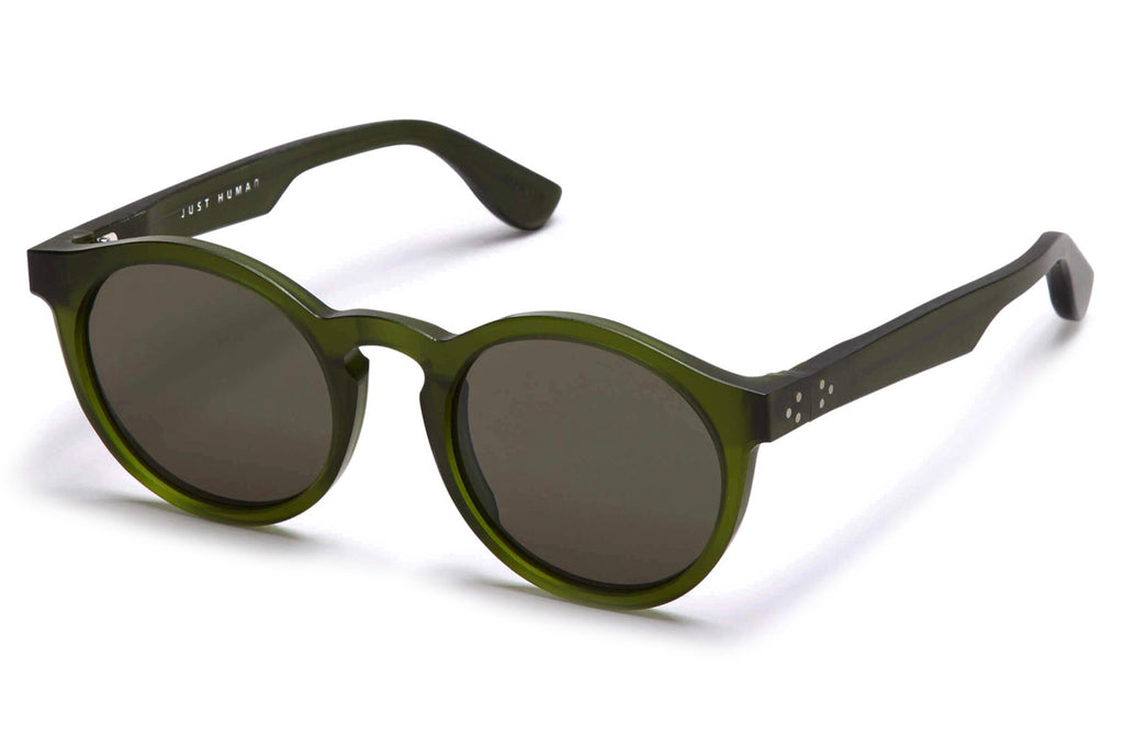 Just Human - Modern Round 01 Sunglasses Forest Green