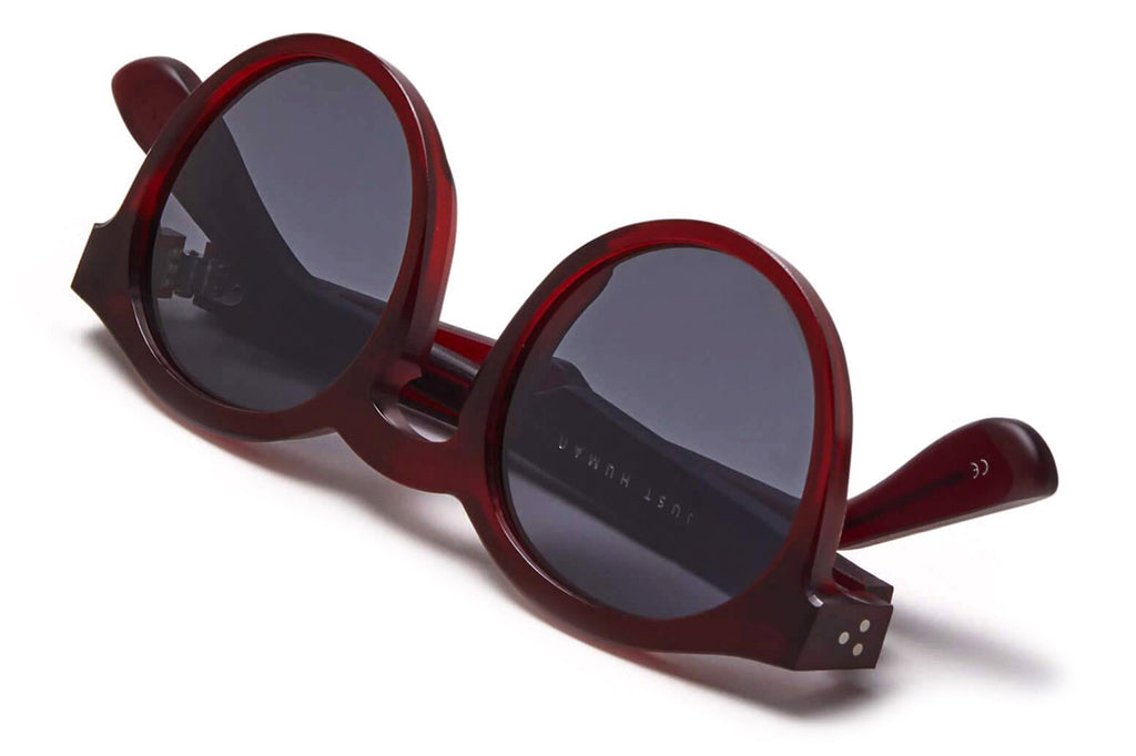 Just Human - Modern Round 01 Sunglasses Crimson Red