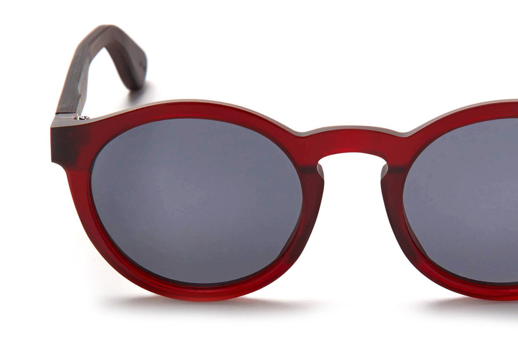 Just Human - Modern Round 01 Sunglasses Crimson Red