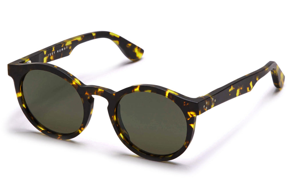Just Human - Modern Round 01 Sunglasses Yellow Tortoise