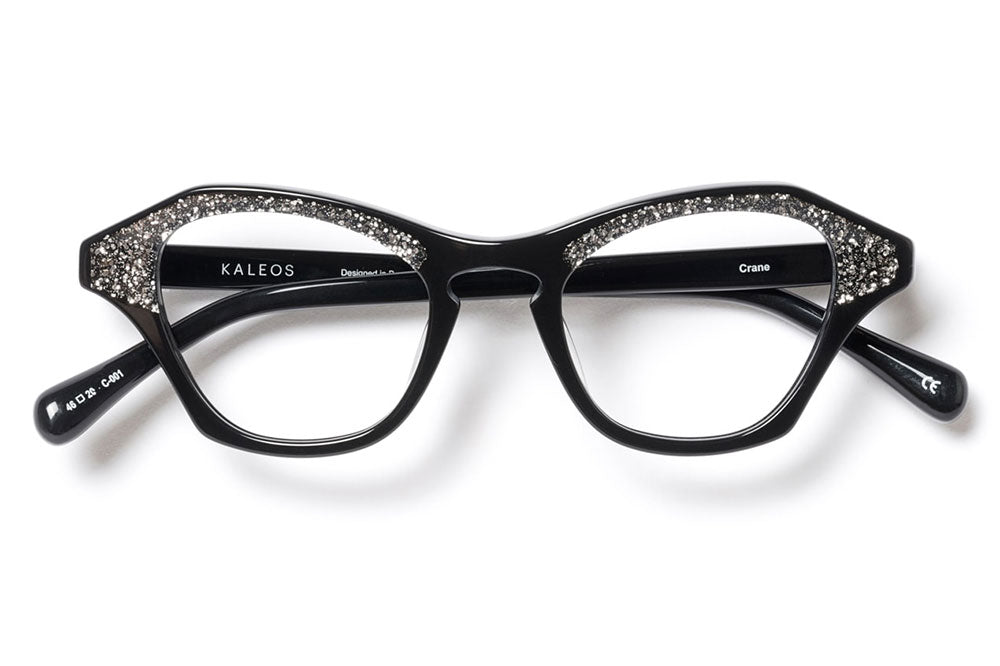Kaleos Eyehunters - Crane Eyeglasses Glitter Black