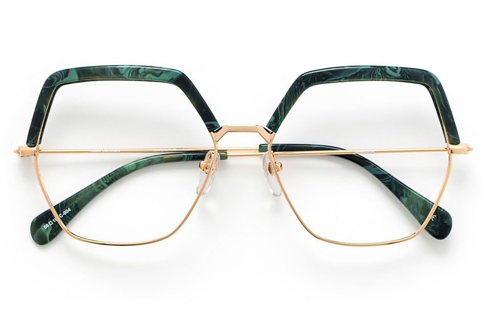 Kaleos Eyehunters - Newsome Eyeglasses Green Marble