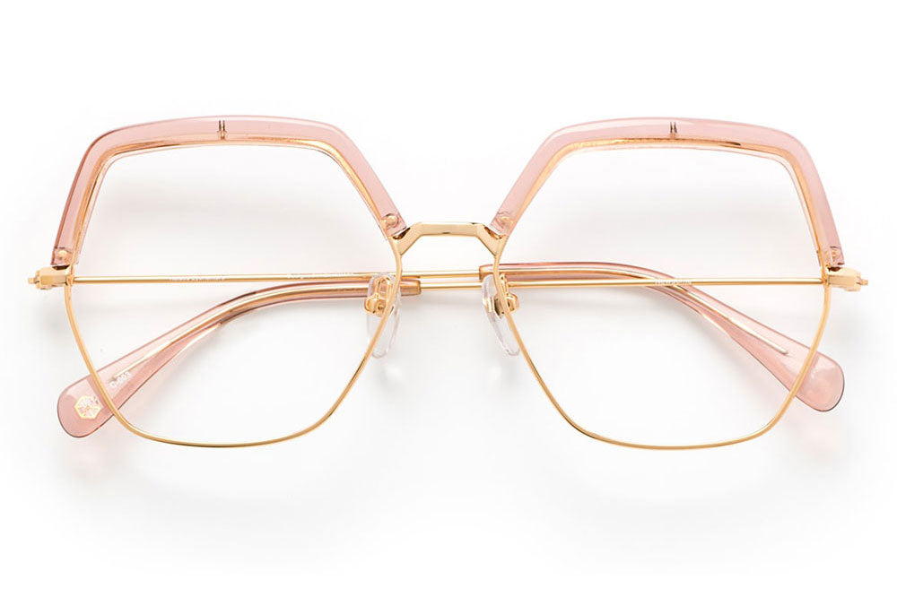 Kaleos Eyehunters - Newsome Eyeglasses Translucent Pink