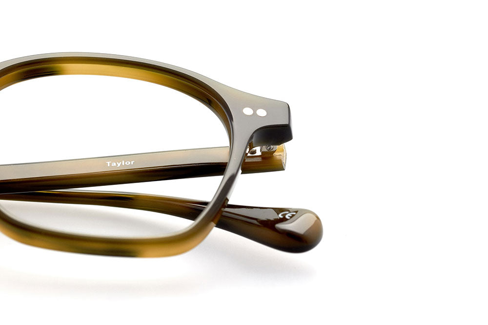 Kaleos Eyehunters - Taylor Eyeglasses Olive Tortoise