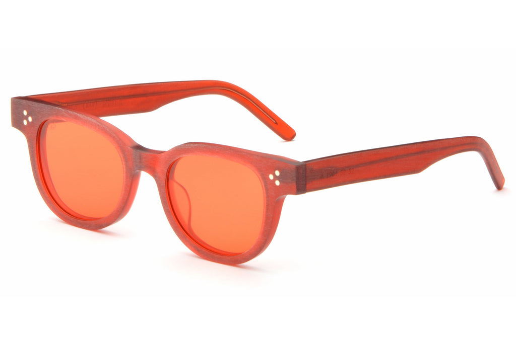 AKILA® Eyewear - Legacy Raw Sunglasses Raw Oxblood w/ Oxblood Lenses