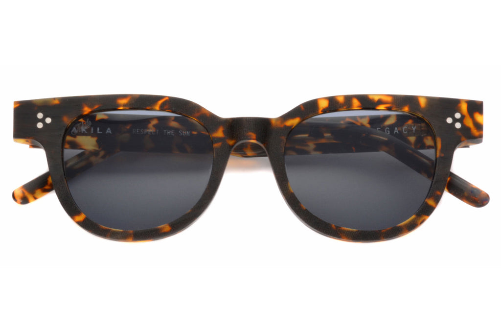 AKILA® Eyewear - Legacy Raw Sunglasses Raw Tortoise w/ Black Lenses