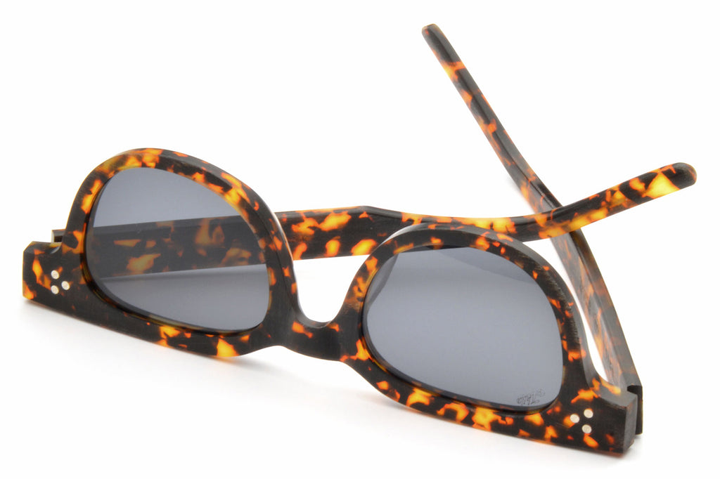 AKILA® Eyewear - Legacy Raw Sunglasses Raw Tortoise w/ Black Lenses