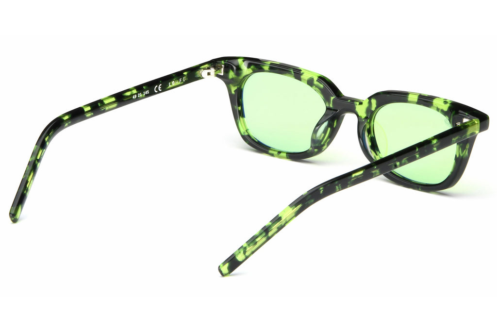 AKILA® Eyewear - Lo-Fi Sunglasses Green Tortoise w/ Apple Green Lenses
