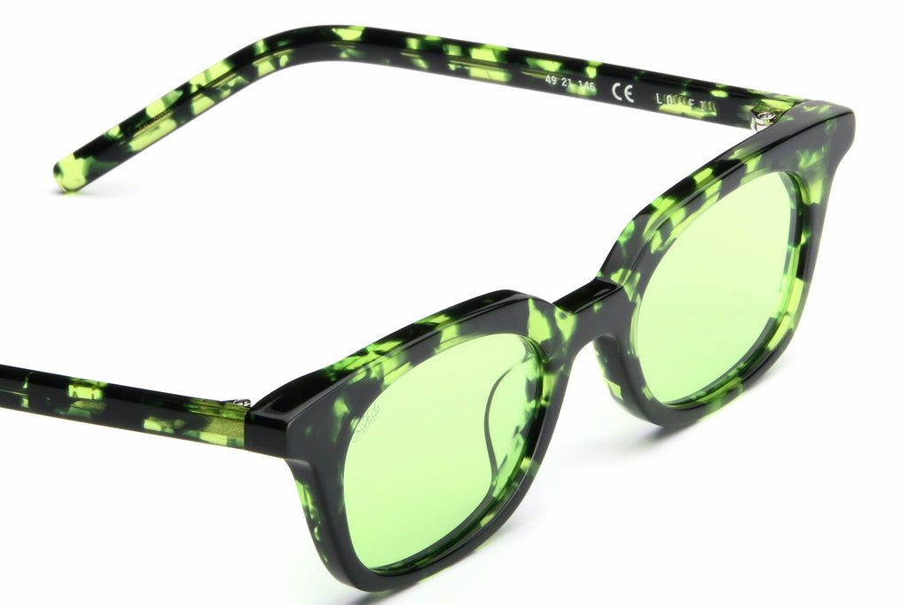 AKILA® Eyewear - Lo-Fi Sunglasses Green Tortoise w/ Apple Green Lenses