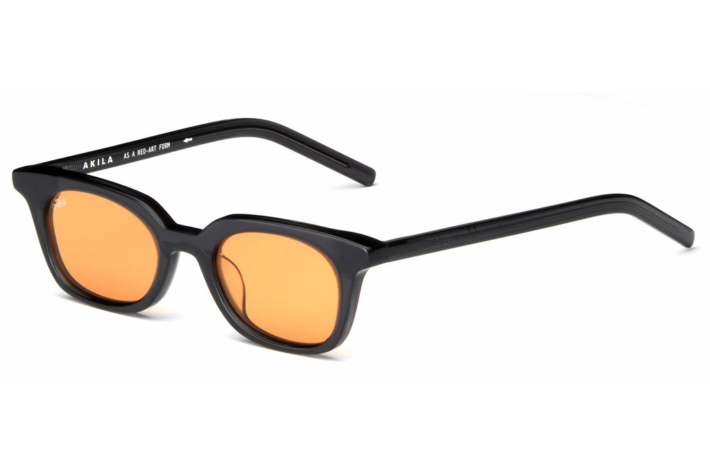 AKILA® Eyewear - Lo-Fi Sunglasses Onyx w/ Orange Lenses