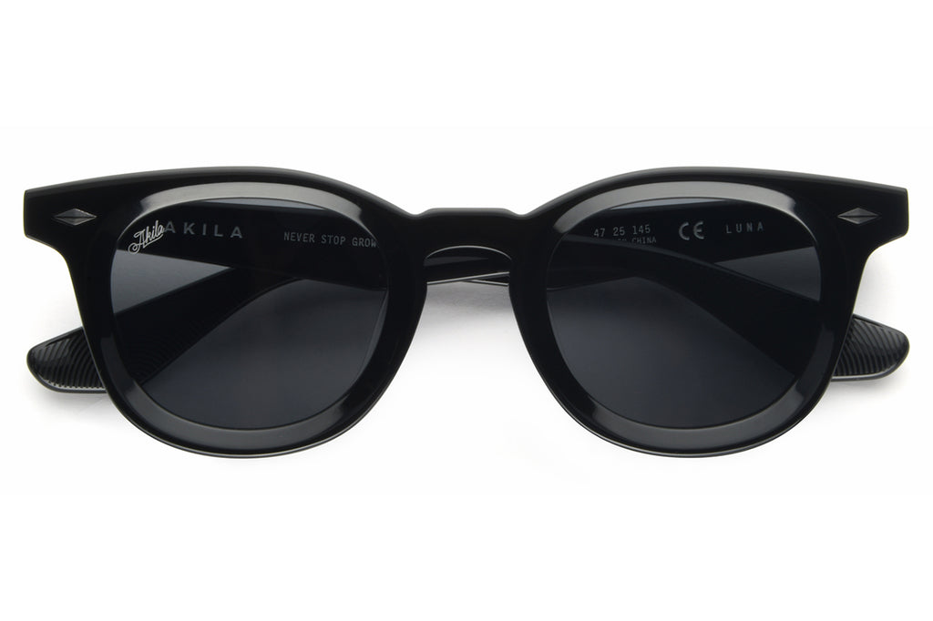 AKILA® Eyewear - Luna Sunglasses Black w/ Black Lenses
