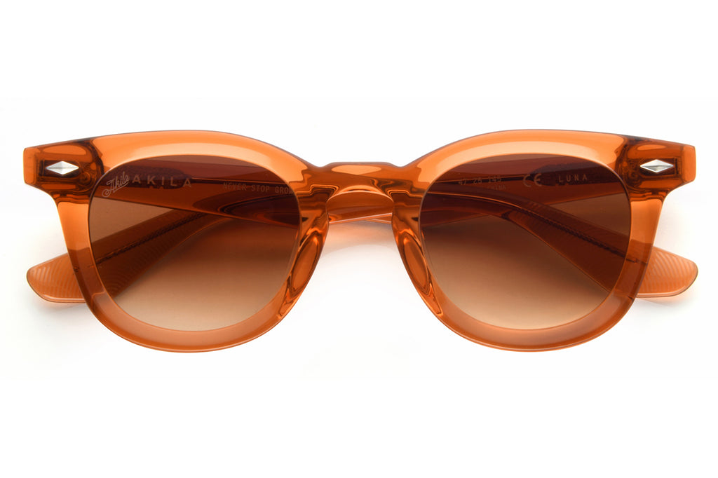 AKILA® Eyewear - Luna Sunglasses Burnt Orange w/ Gradient Amber Lenses