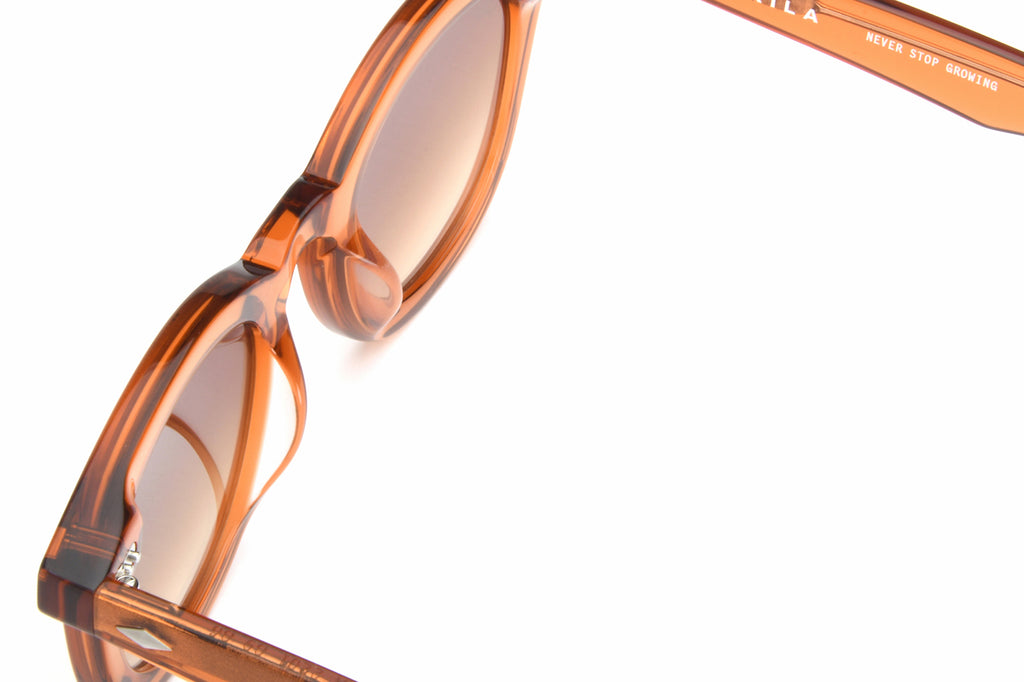 AKILA® Eyewear - Luna Sunglasses Burnt Orange w/ Gradient Amber Lenses