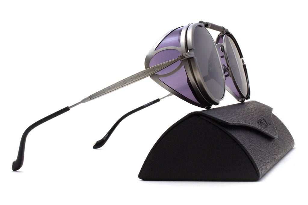 Matsuda - 2809H | Version 2.0 Sunglasses Antique Silver/Smoke with Grey Solid Lenses