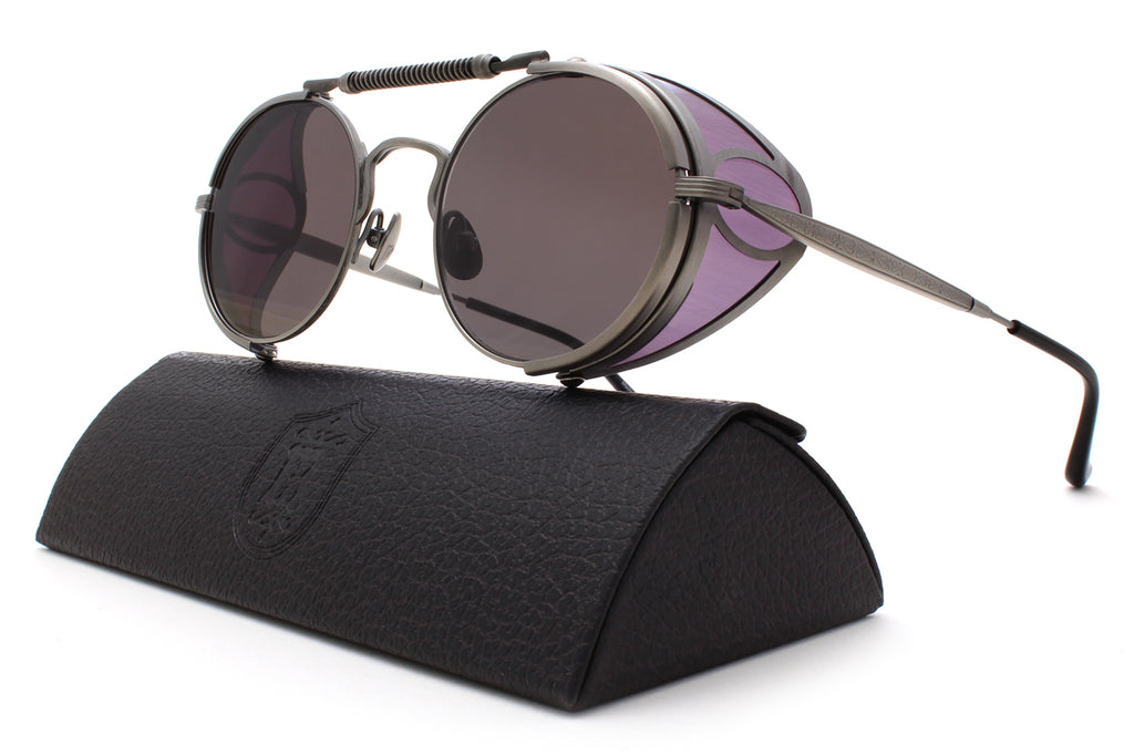 Matsuda - 2809H | Version 2.0 Sunglasses Antique Silver/Smoke with Grey Solid Lenses