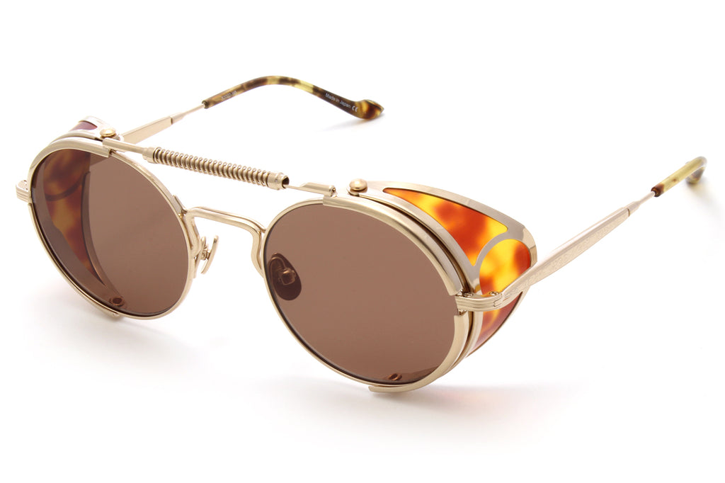Matsuda - 2809H | Version 2.0 Sunglasses Brushed Gold/Demi with Brown Solid Lenses
