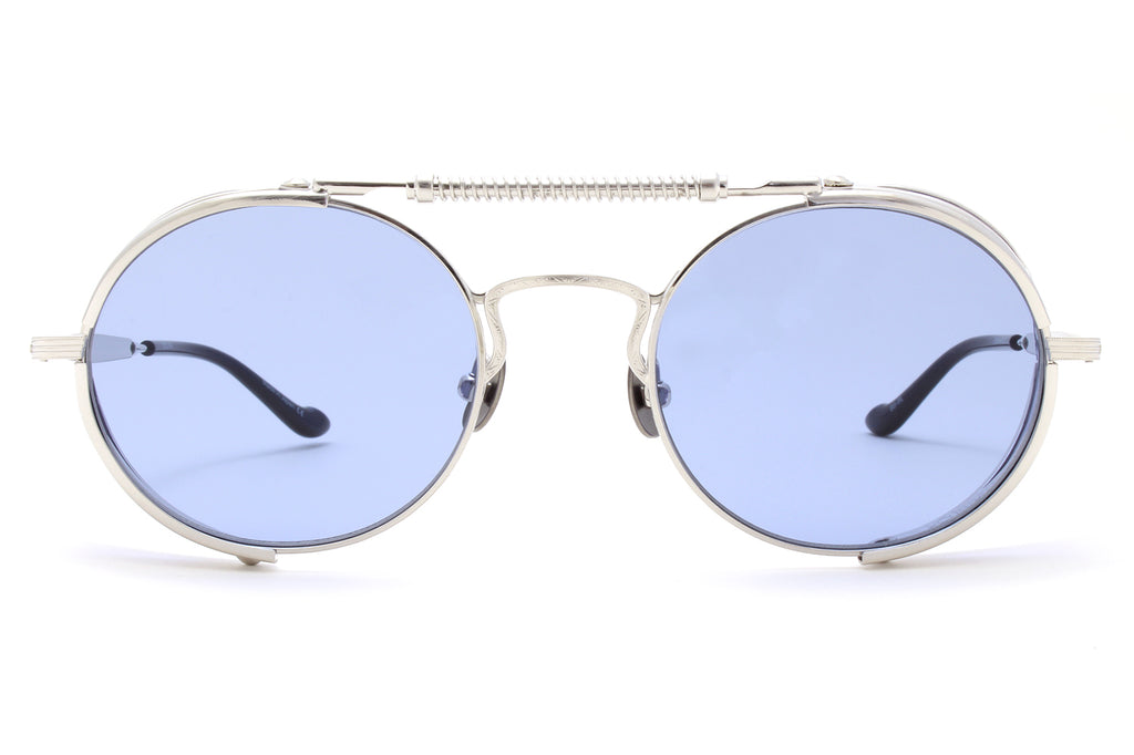 Matsuda - 2809H | Version 2.0 Sunglasses Brushed Silver/Blue with Cobalt Blue Lenses