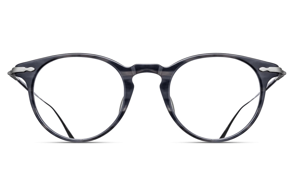 Matsuda - M2056 Eyeglasses Black Stripe/Brushed Silver