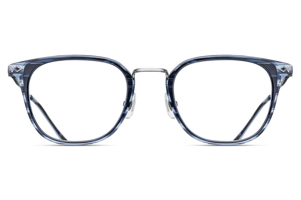 Matsuda - M3113 Eyeglasses Brushed Silver - Blue Demi