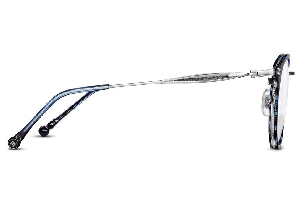 Matsuda - M3114 Eyeglasses Brushed Silver - Blue Demi