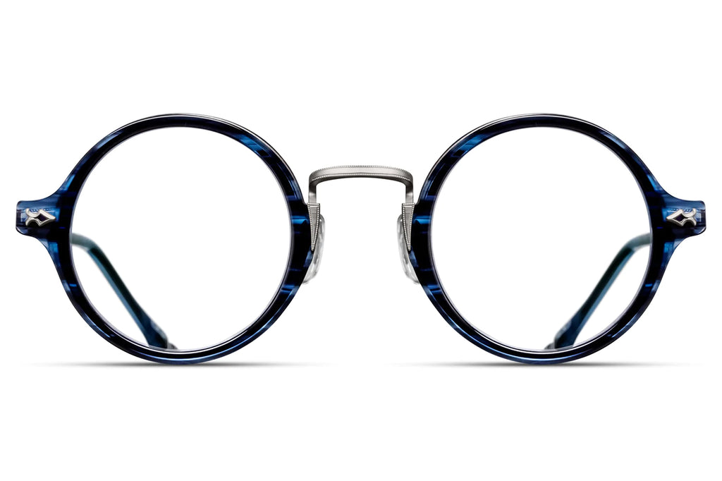 Matsuda - M3127 Eyeglasses Blue Demi/Antique Silver