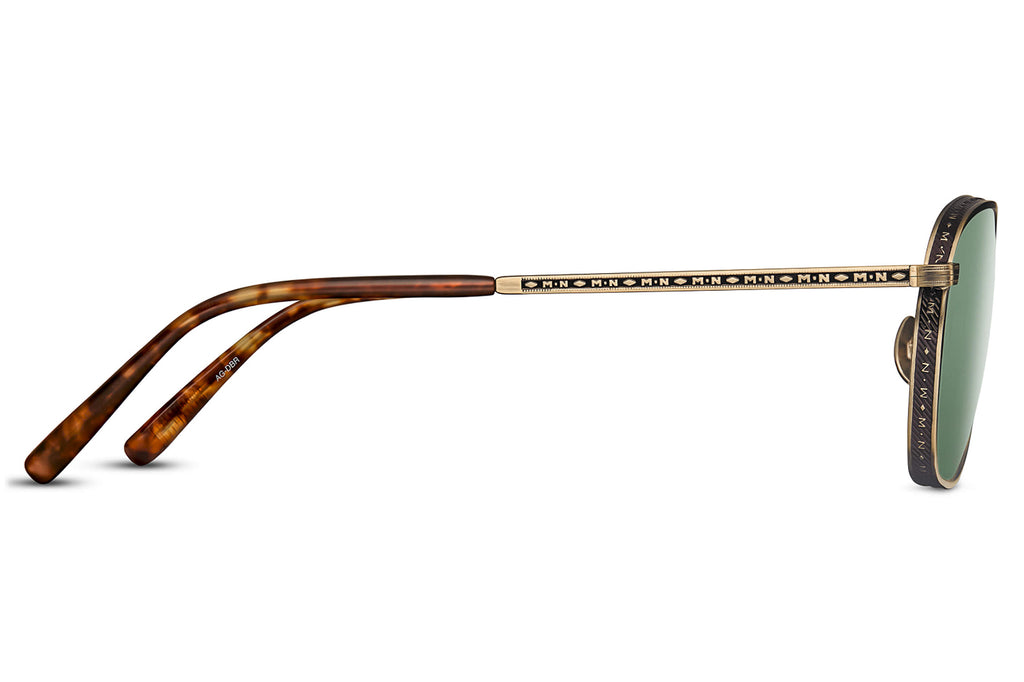 Matsuda - M3101 Sunglasses Antique Gold - Dark Brown
