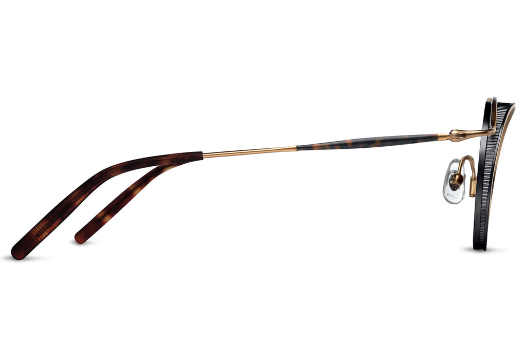 Matsuda - 2903H Sunglasses Matte Gold - Matte Black w/ Brown Lens