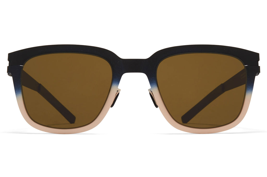 MYKITA & Bernhard Willhelm - Deep Sunglasses Black/Sand with Raw Brown Solid Lenses