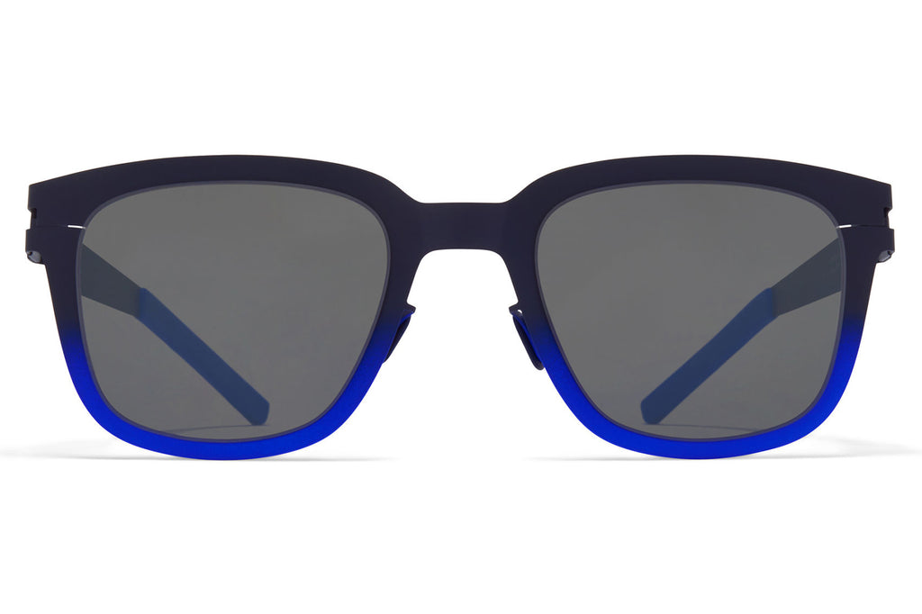 MYKITA & Bernhard Willhelm - Deep Sunglasses Indigo/Neon Blue with Mirror Black Lenses