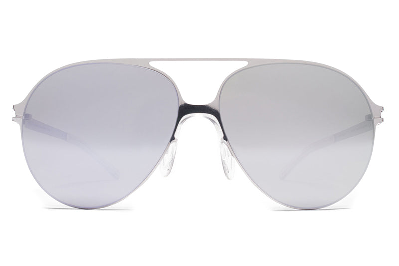 MYKITA & Bernhard Willhelm - Hansi Sunglasses F10 Silver with Silver Flash Lenses