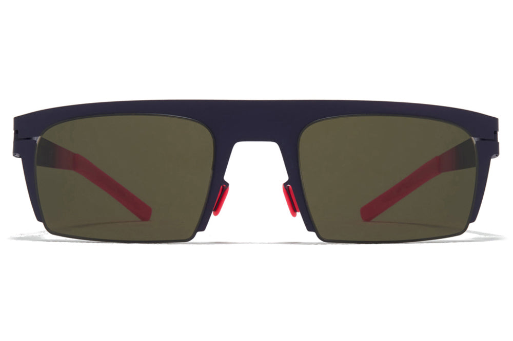 MYKITA & Bernhard Willhelm - New Sunglasses Mulberry/Neon Fuchia with Raw Green Lenses