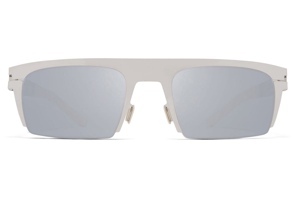 MYKITA & Bernhard Willhelm - New Sunglasses Silver/Chantilly White with Silver Flash Lenses