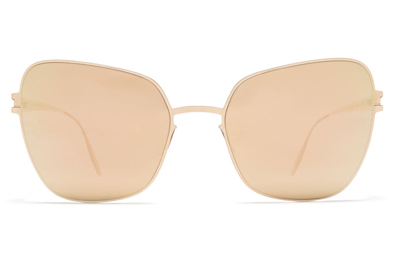 MYKITA & Bernhard Willhelm - Peggy Sunglasses F69 Champagne Gold with Champagne Gold Lenses