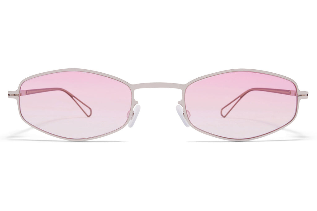MYKITA & Bernhard Willhelm - Silver Sunglasses Shiny Silver with Jelly Pink Gradient Lenses