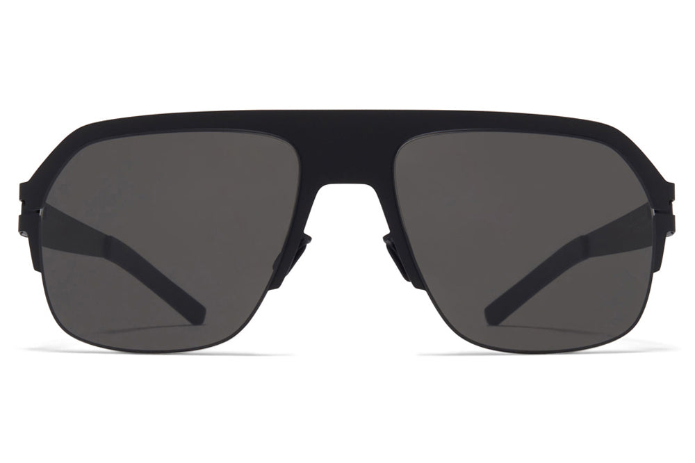MYKITA & Bernhard Willhelm - Super Sunglasses Matte Black with Dark Grey Solid Lenses