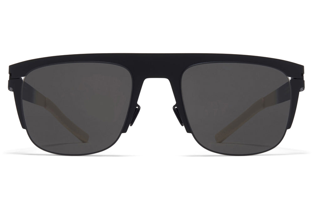 MYKITA & Bernhard Willhelm - Total Sunglasses Black/Chantilly White with Dark Grey Solid Lenses