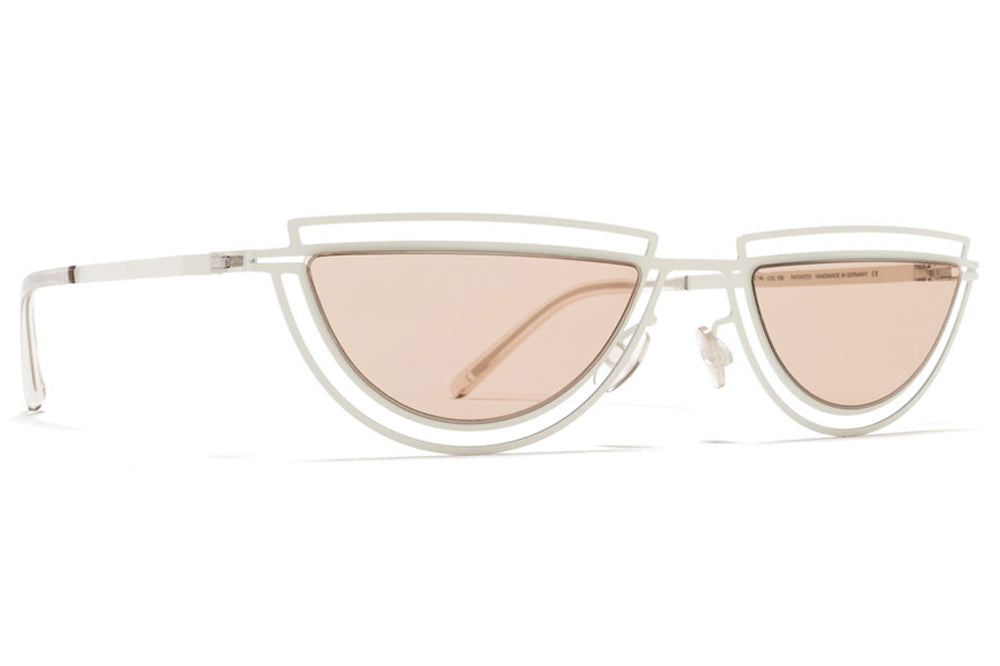MYKITA / Damir Doma  - Monogram Sunglasses  Antique White with Nude Solid Lenses