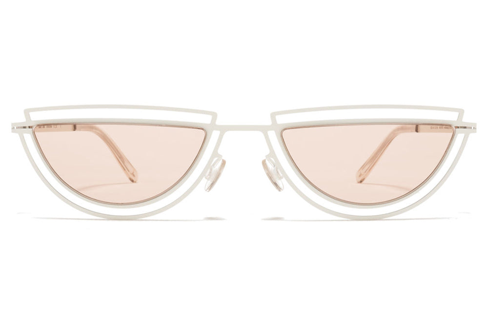 MYKITA / Damir Doma  - Monogram Sunglasses  Antique White with Nude Solid Lenses