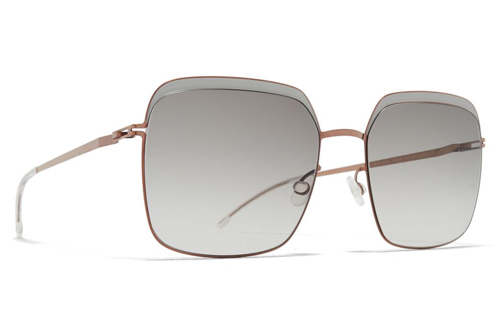 MYKITA - Dalia Sunglasses Shiny Copper/Stone Grey with Original Grey Gradient Lenses