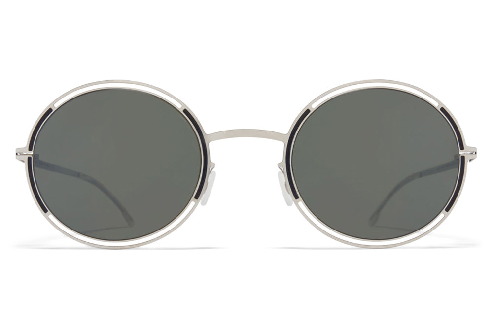 MYKITA - Giselle Sunglasses Silver/Black with Mirror Black Lenses