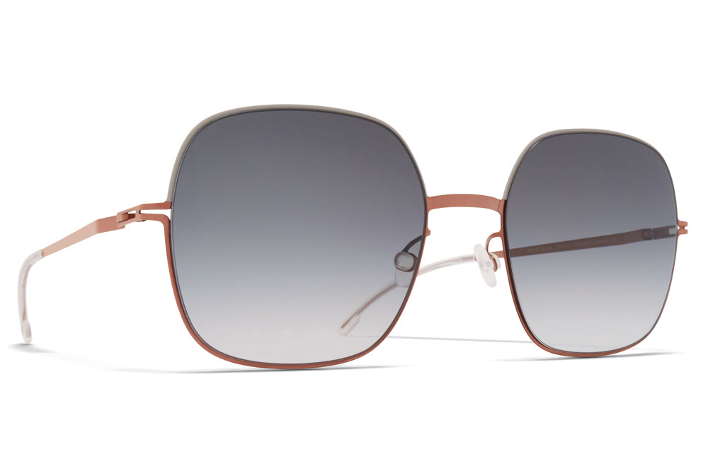 MYKITA - Magda Sunglasses Shiny Copper/Stone Grey with Grey Gradient Lenses